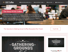 Tablet Screenshot of gatheringgroundscafe.com